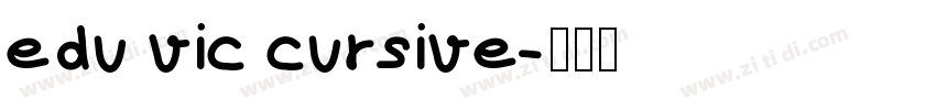 edu vic cursive字体转换